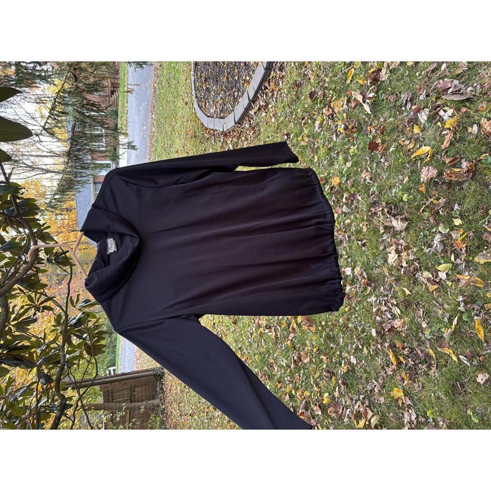 Marian Sue Black Long Sleeve Maternity Top
